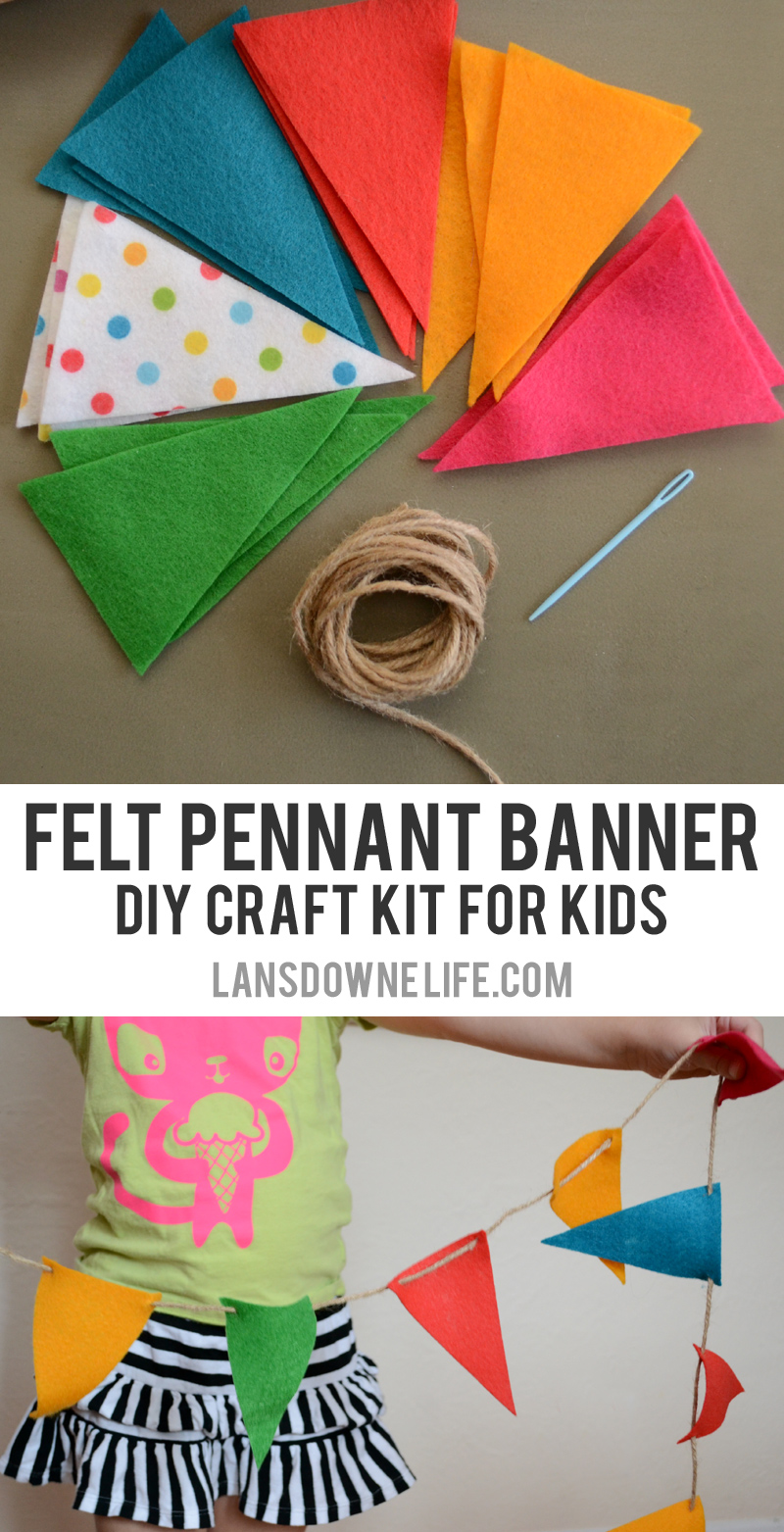 Felt Pennant Banner - DIY Craft Kit for Kids
