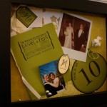 Wedding memories shadowbox