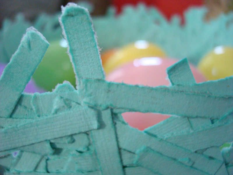 Bird nest bowl made from shredded card stock