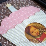 Birthday cupcake chipboard frame