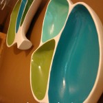 Painted Polynesian wood dishes