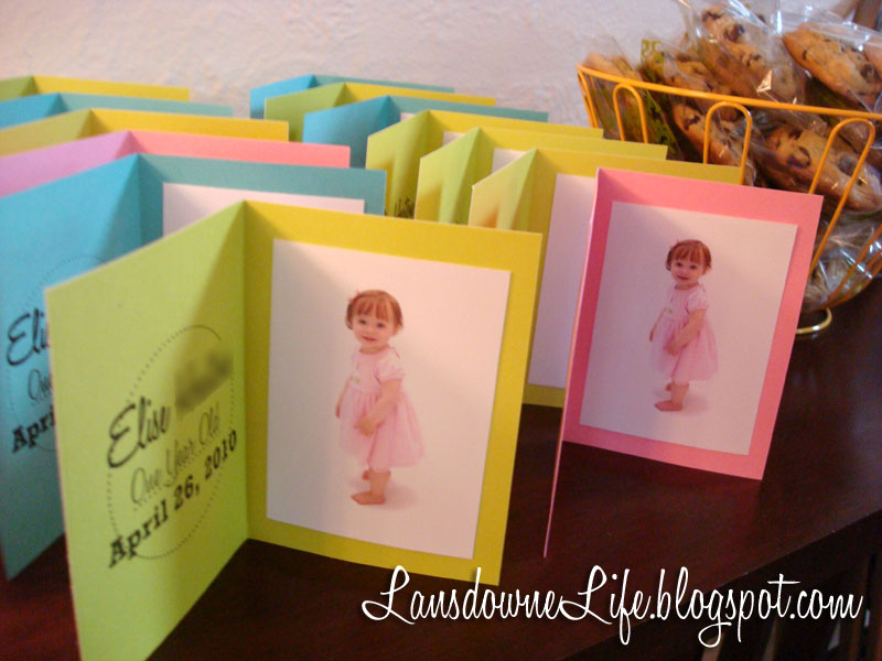 First Birthday Party: The Favors - Lansdowne Life