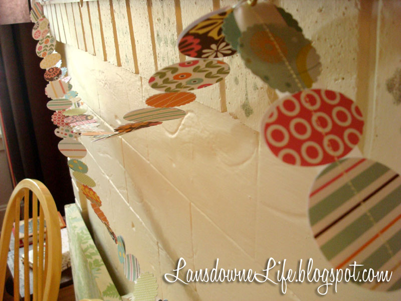 Punched paper garland