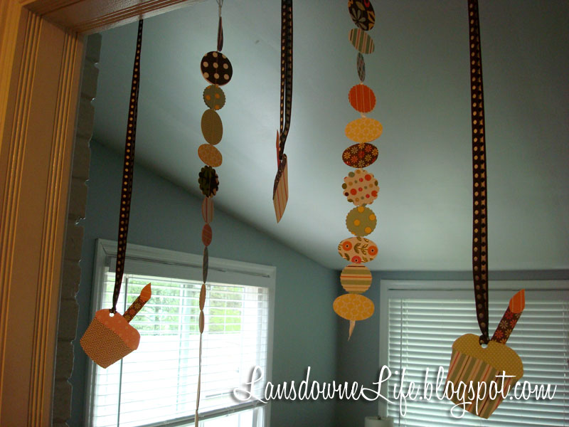 Hanging birthday party decorations