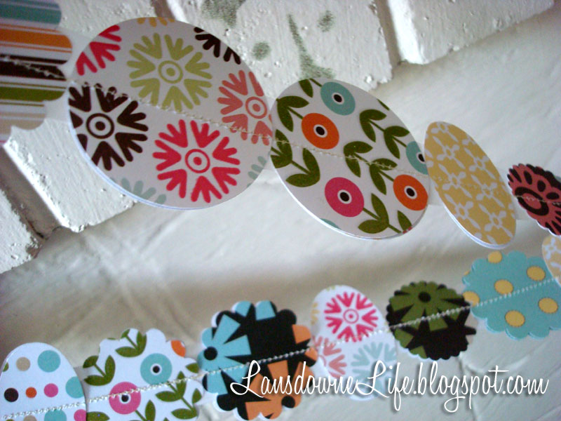 Paper circle garland