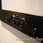 Giving old frames some personality with wood appliques