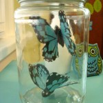 Upcycled butterfly jar