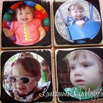 Tile photo coasters