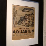 Visit the aquarium: WPA poster