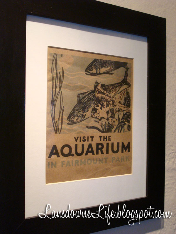 Visit the aquarium: WPA poster