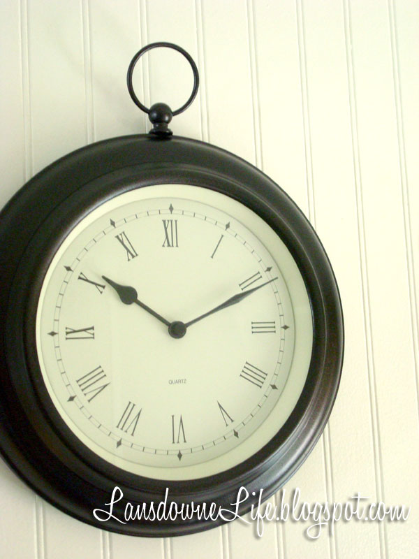 Clock makeover with a Pottery Barn twin