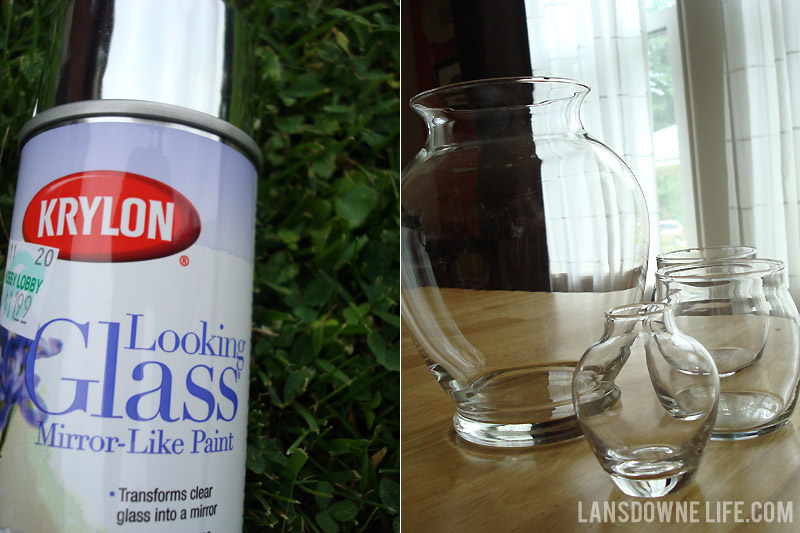 Making Faux Mercury Glass With Looking, How To Paint A Mirror Glass