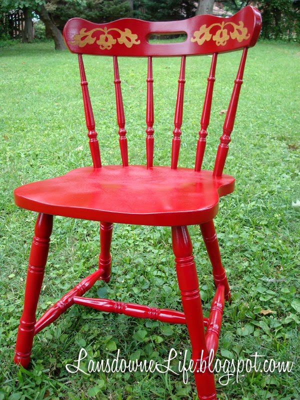The "Heidi" chair: a dumpster find makeover