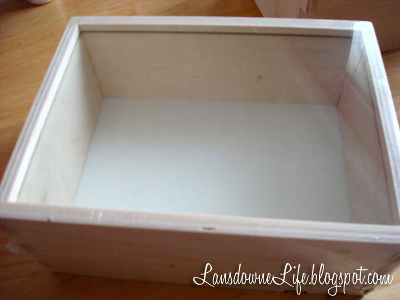 How to make a shadowbox frame bank