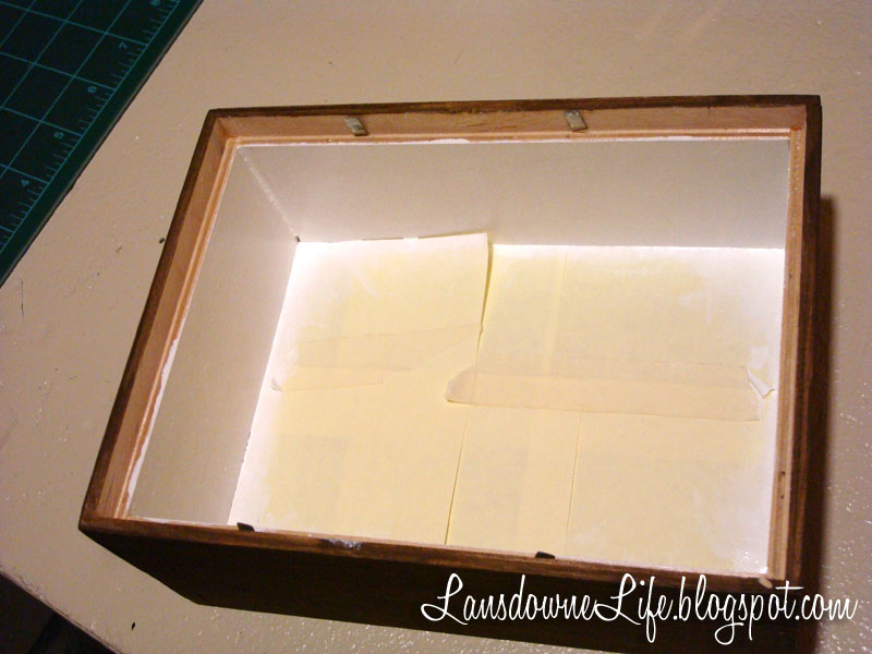 How to make a shadowbox frame bank