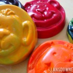 Handmade chunky toddler crayons