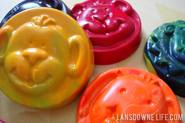 Handmade toddler crayons