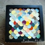 Leftover paint chips, leftover jewelry box