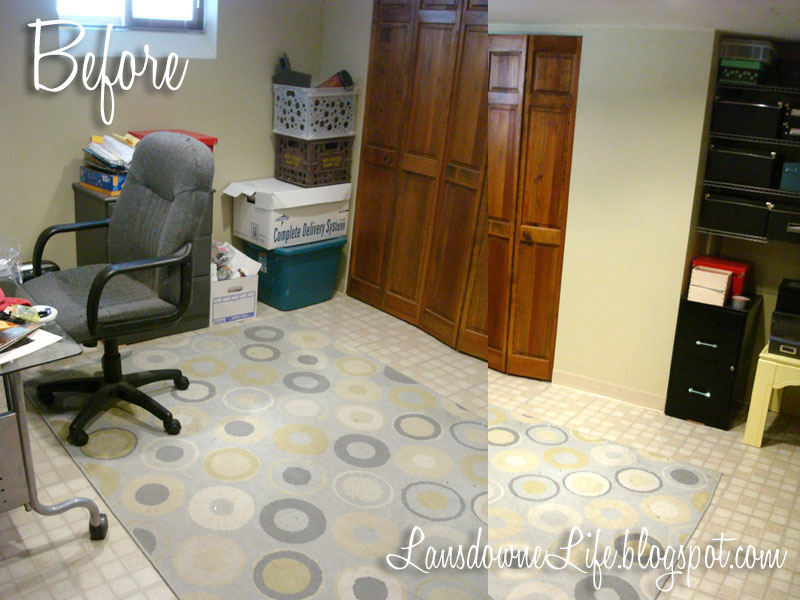 Basement office transformation