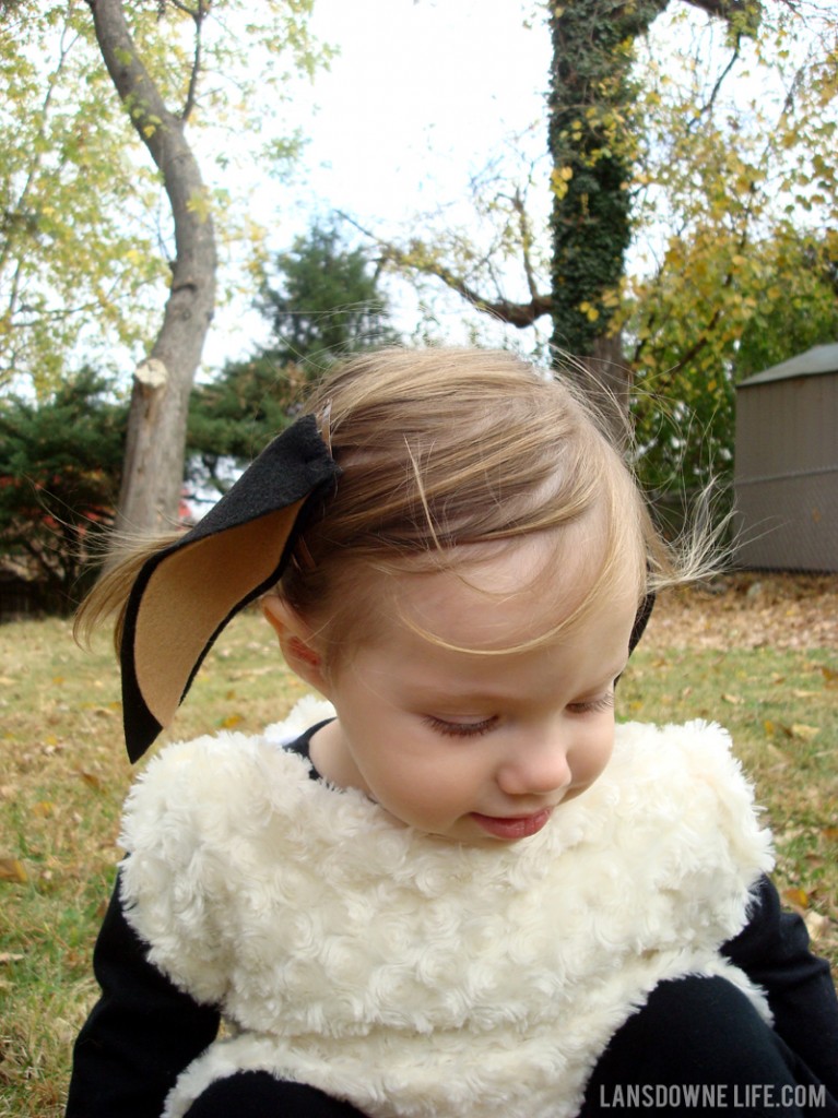 DIY sheep costume