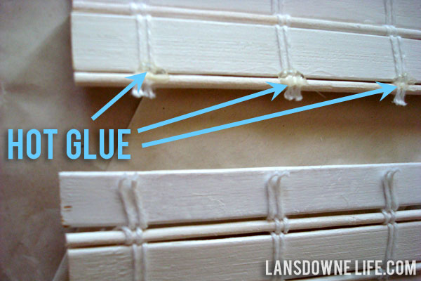 How to shorten bamboo shades