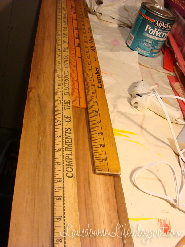 Vintage yard stick growth chart