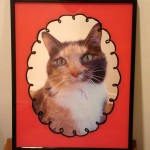 Back-painted glass picture frame