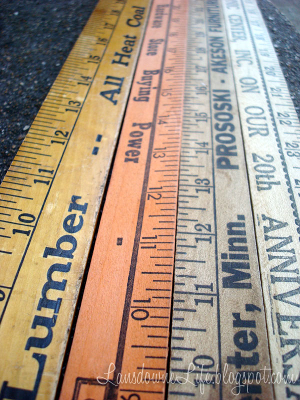 Vintage yard stick growth chart