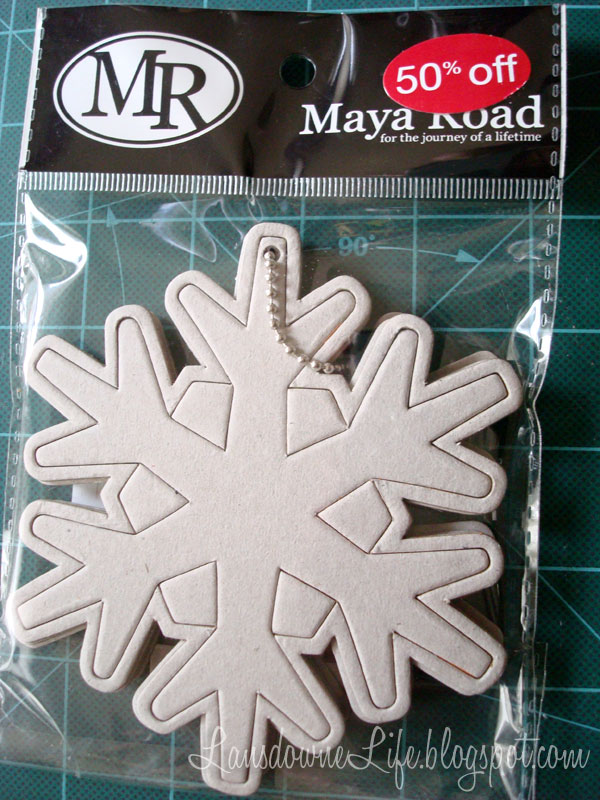 Chipboard snowflakes