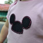 Mickey ears shirt + quick appliqué tutorial