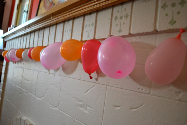 Numbers-themed birthday party decorations