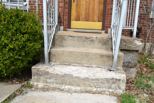 Replacing our concrete porch steps