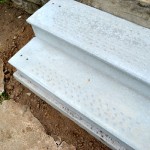 Replacing our crumbling concrete porch steps