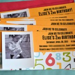 Numbers Birthday Party: The Invitations