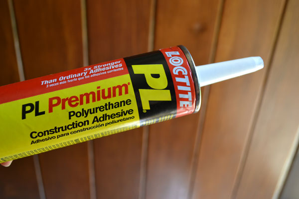 Construction adhesive for replacement trim