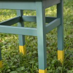 Finishing the unfinished: Painted end table