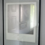 Back-painted Polaroid mirror art