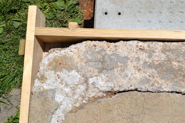 Fixing a crumbling concrete porch