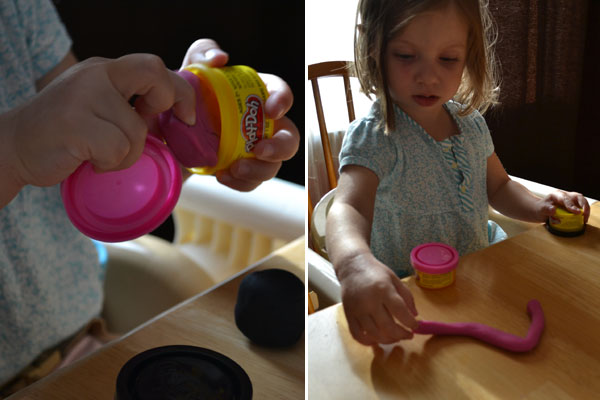 Playing with Play Doh