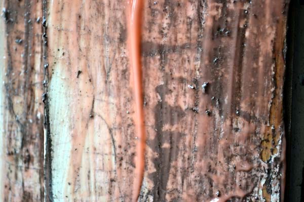 Stripping and refinishing our wood door frame