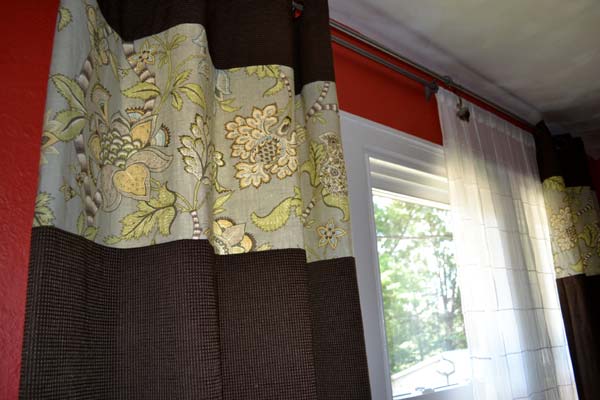 Customizing and lengthening store-bought curtain panels