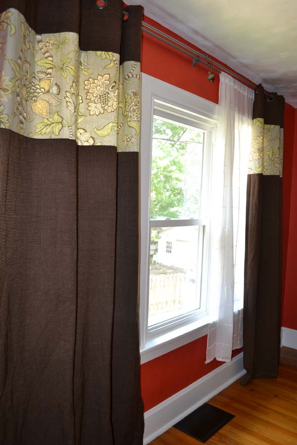 Customizing and lengthening store-bought curtain panels