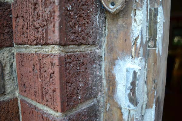 Stripping and refinishing our wood door frame