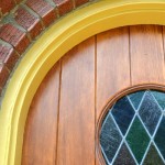 Stripping and repainting our front door frame