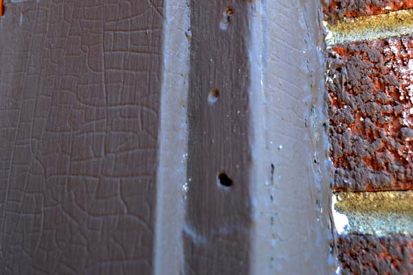 Stripping and refinishing our wood door frame