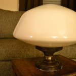 Lucky antique find: Vintage schoolhouse light fixture