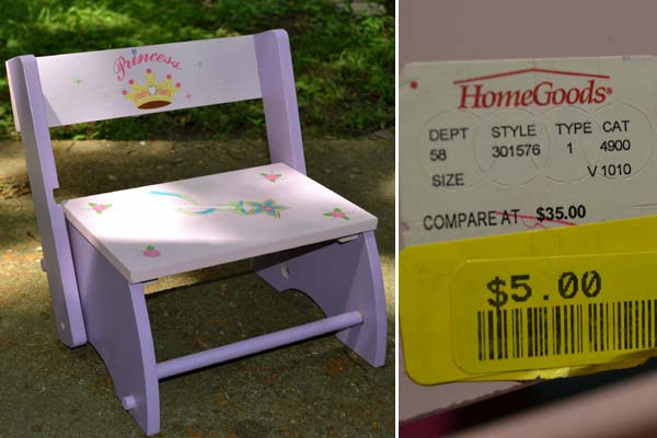 Ugly clearance kid's chair