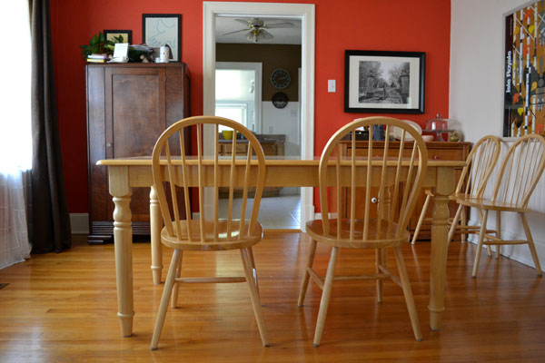 Dining room before