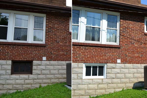 Repainting basement windows