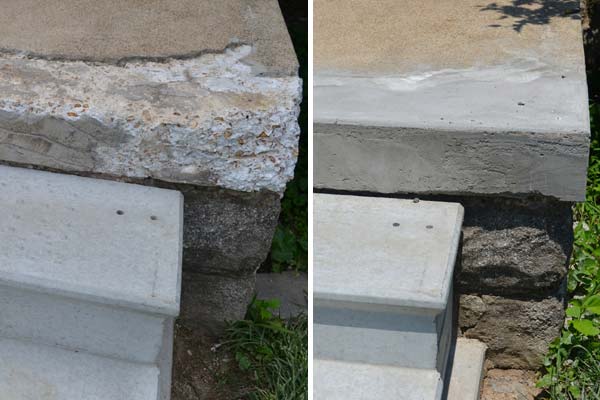 Repairing our crumbling concrete porch